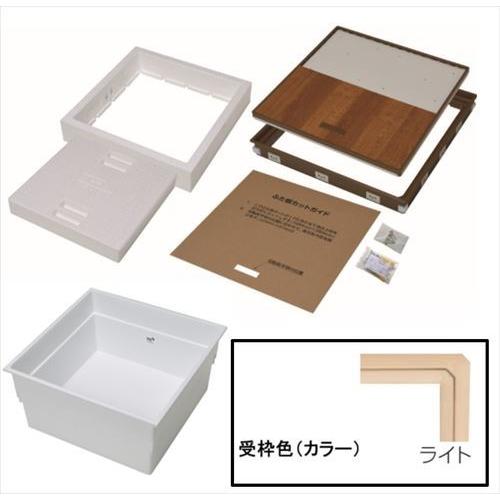 樹脂枠断熱気密型床下収納庫 浅型 クッションフロアー用 CF用 [YT6CFD-L+PT60-A1] 枠 ライト/本体 ホワイト 吉川化成 YPC メーカー直送