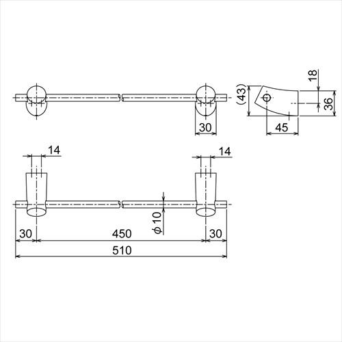 タオル掛 クロムメッキ/研磨 [R1603] リラインス RELIANCE le bain |  | 01