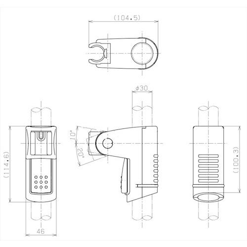 スライドシャワーフック [R291CH-I] リラインス RELIANCE le bain |  | 01