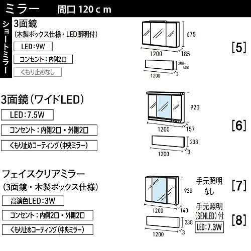 洗面化粧台 リジャスト タカラスタンダード 間口120cm グループ1