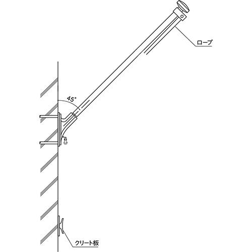 フラッグポール L4m [RP-4-WK] サンポール 受注生産品 キャンセル不可 納期約1ヶ月 メーカー直送
