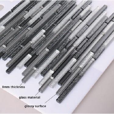 フロアタイル 床タイル 玄関ポーチ 玄関タイル タイル ガラスタイル メタル [RSBL100] 300角 11枚入 マヤリカ メーカー直送 |  | 01