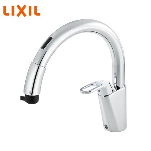 キッチン用水栓 タッチレス混合水栓 ハンドシャワー付 リクシル LIXIL [RSF-672A] ワンホールタイプ グースネックスタイル 一般地仕様 上面施工 | 