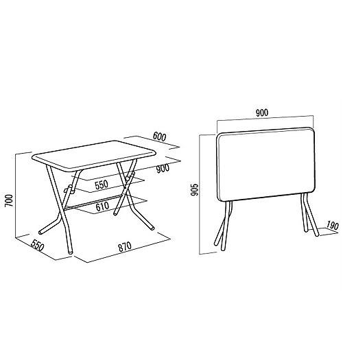 スタンドタッチテーブル 幅90cm ダークブラウン/ブラック [SB-900TD] 机 ルネセイコウ メーカー直送｜e-kitchenmaterial｜03