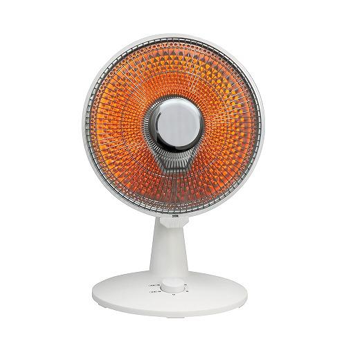 ファンヒーター　扇風機 ミニポラボラヒーター 扇風機型電気ストーブ ホワイト [SKJ-WM50CC(W
