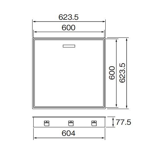 高気密型床下点検口 標準型 Joto 城東テクノ [SPF-R6060S-□] 600×600