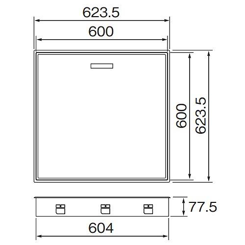 高気密型床下点検口 断熱型 Joto 城東テクノ [SPF-R60S-UA1-□] 600