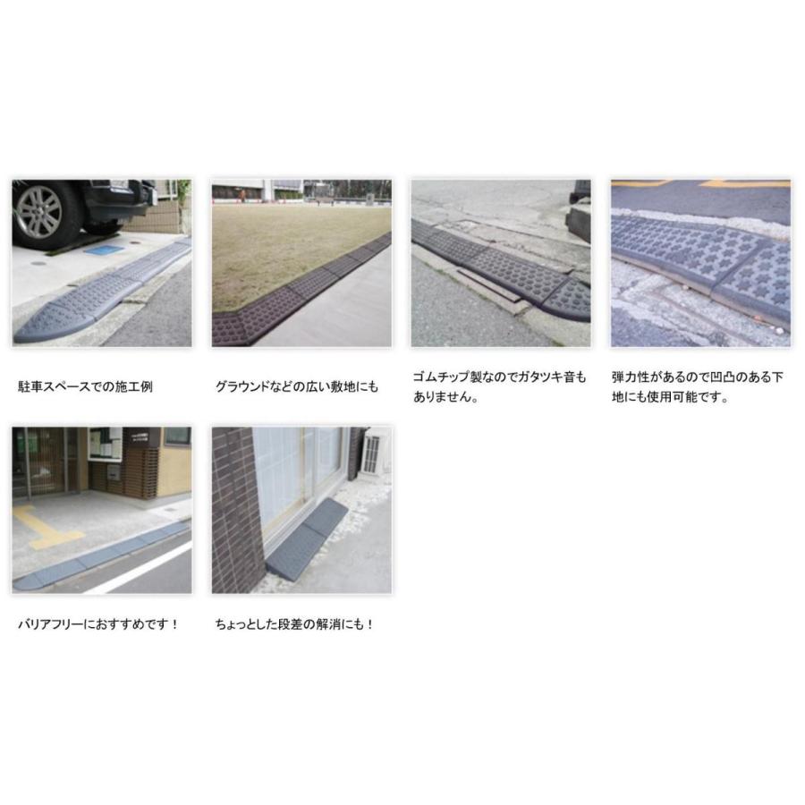 段差スロープ セフティスロープ [SS-050] グレー 50mm段差用 段差スロープ 駐車場 ゴムチップ ミスギ MISUGI |  | 01