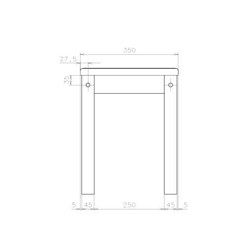 授乳室テーブル Combi サイドテーブル コンビウィズ [ST-01] W600×D350×H450 荷物置き 法人様限定 メーカー直送 |  | 02