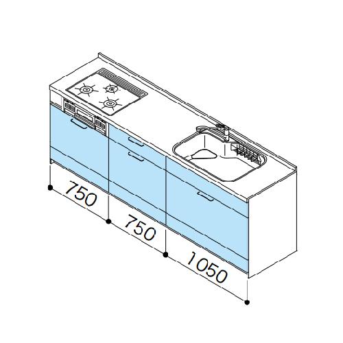 クリナップ システムキッチン ステディア当店オリジナル 下台