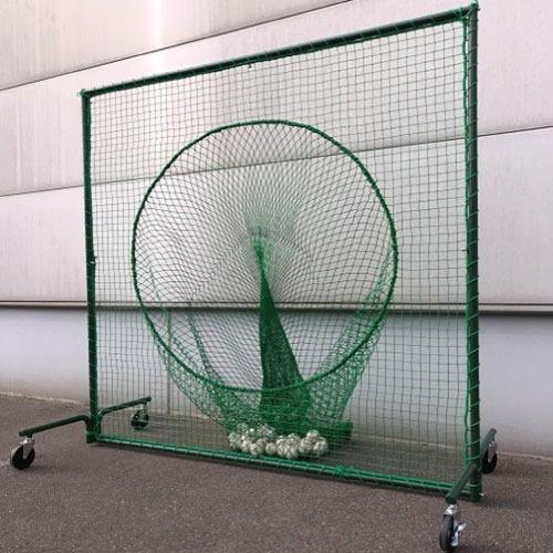 防球ネット トス用ネットキャスター付 防球フェンス [STELLAR4] 野球ネット グラウンド用品 打撃練習 投球練習 ボール受け ステラ金属株式会社 メーカー直送 |  | 01