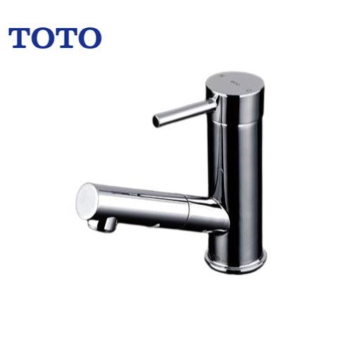 洗面用水栓 台付シングル混合水栓 TOTO [TLC32ER] 一般地用 ホース引出