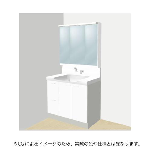 洗面化粧台 EJ トクラス TOCLAS [MBU0903MB+YEAE090RA□CEWW1] 間口900mm 3面鏡 片引出し 薄型照明付 扉カラー：ホワイト 変更・キャンセル不可 メーカー直送 |  | 01