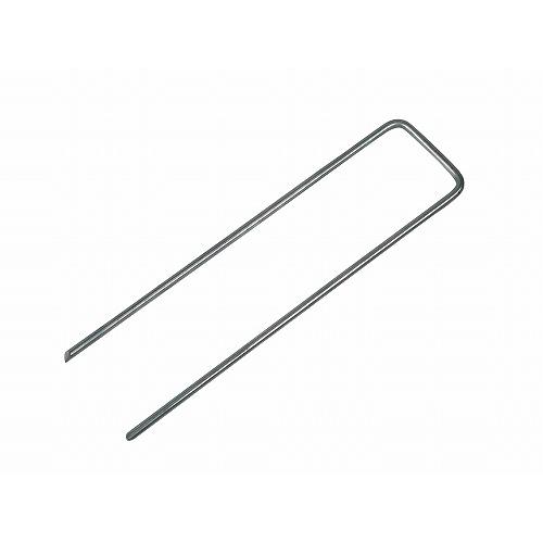 人工芝副資材 タフネイル 高強度U字ピン 巾48mm×長さ185mm 100本入り [UP-185] 打ち込みやすい剣先タイプ 亜鉛メッキ加工 ユニオンビズ メーカー直送 | 