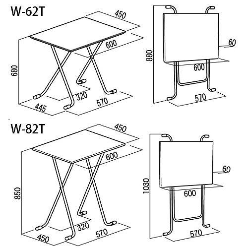 テーブル 角  ナチュラル/ブラック [W-62T] 机 ルネセイコウ メーカー直送 |  | 02
