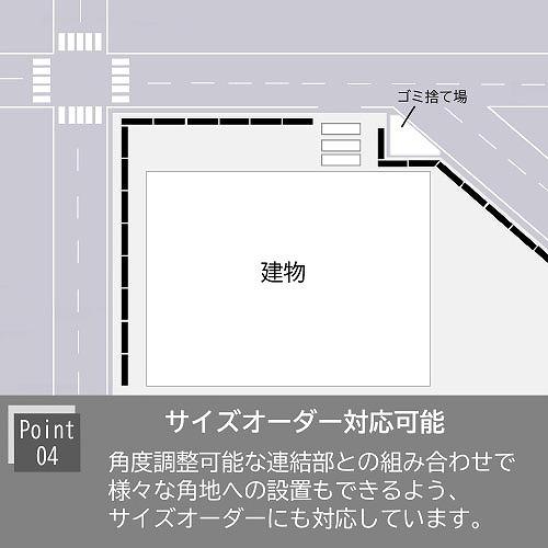 境界フェンス ALHIDE フラットバーフェンス 本体 ブラック [XFA008NO] W832×D32×H1070+埋め込み部330 アルメタックス ALMETAX メーカー直送 |  | 07