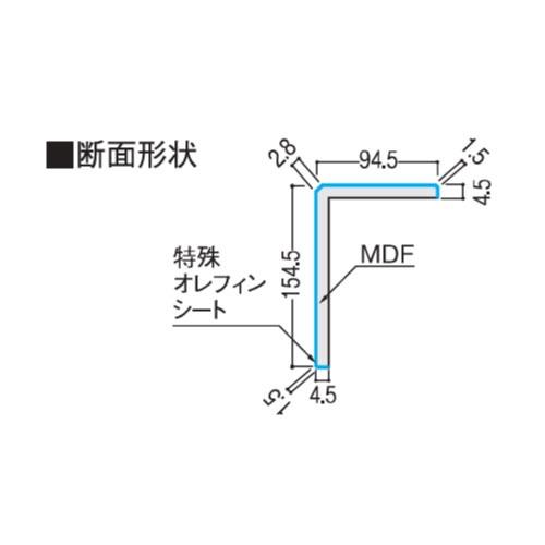 イエリアフロア3Tセレクトプレミアムウッド柄用 玄関造作材 2950mm 大建 DAIKEN [YR58-13PF] キャメルブラウン柄   法人様限定 メーカー直送 |  | 01