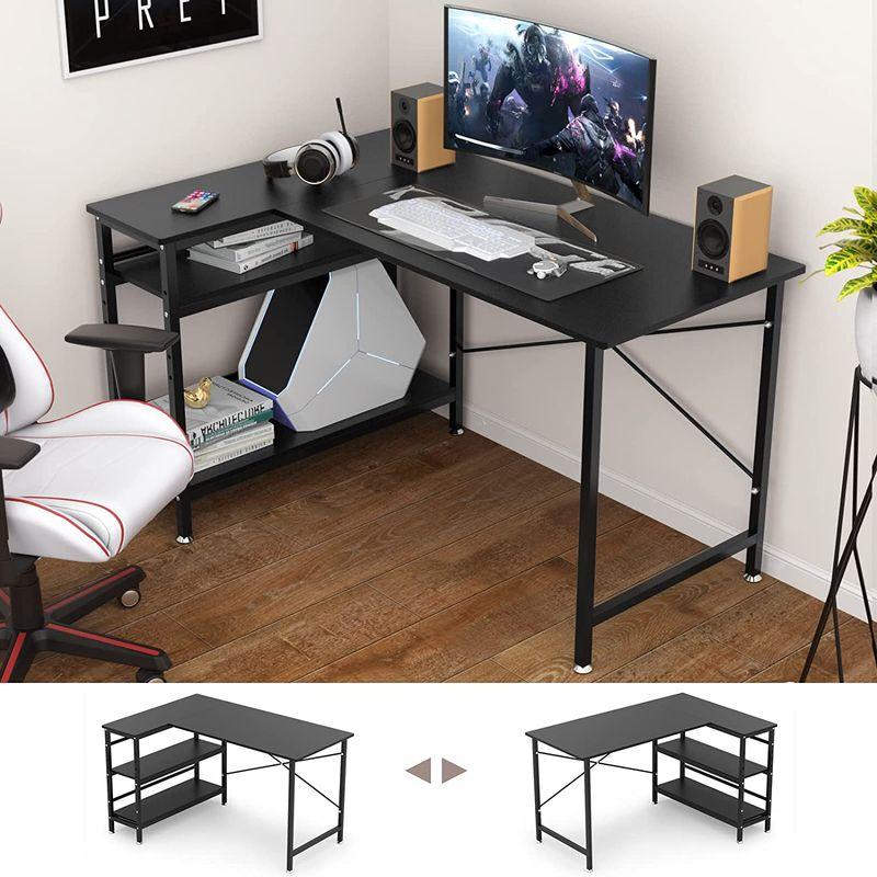 ≪人気商品再入荷≫ モニター台付き 机pc L字デスク L字デスク