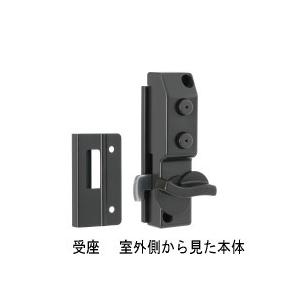 防犯グッズ ボタン式クレセント 窓錠効果 バック無 朝日工業 防犯性 