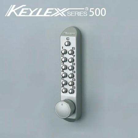 KEYLEX22270 キーレックス 500シリーズ ボタン式 暗証番号錠 MIWA [ BH ][ DA・LA ]対応 面付け 本締錠 交換 取替え 防犯 ピッキング対策｜e-komebiyori