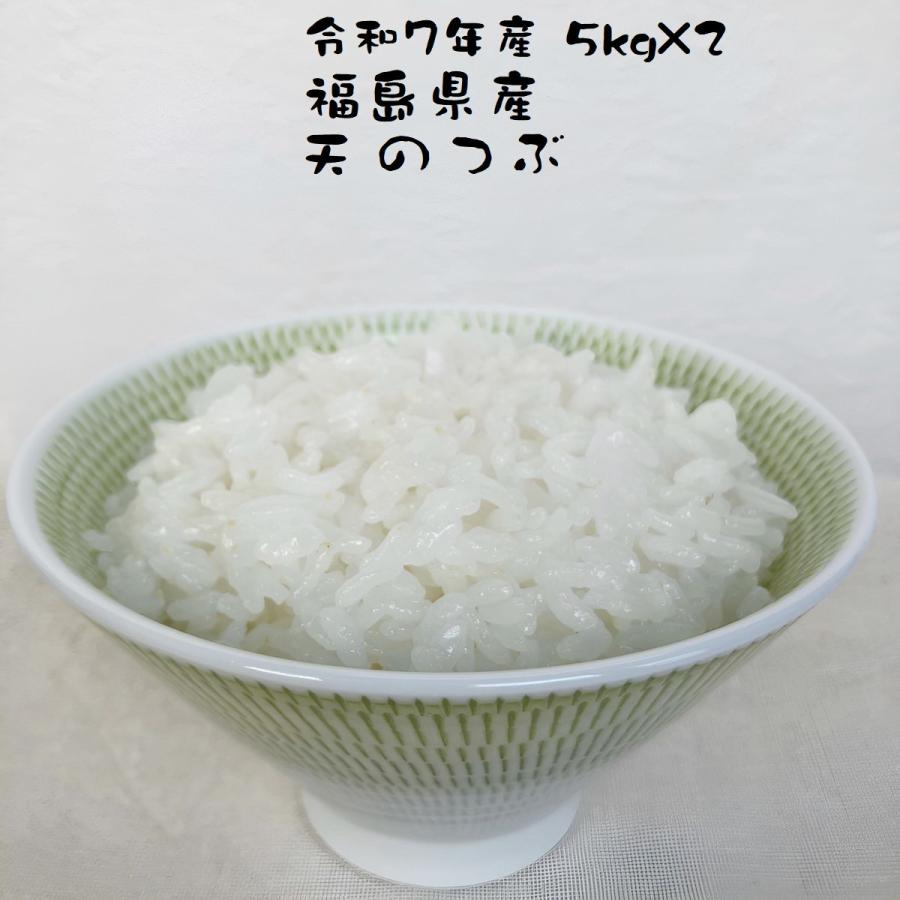 お米 天のつぶ 福島県産 令和7年産 10kg(5kg×2) 普段使いのごはん お