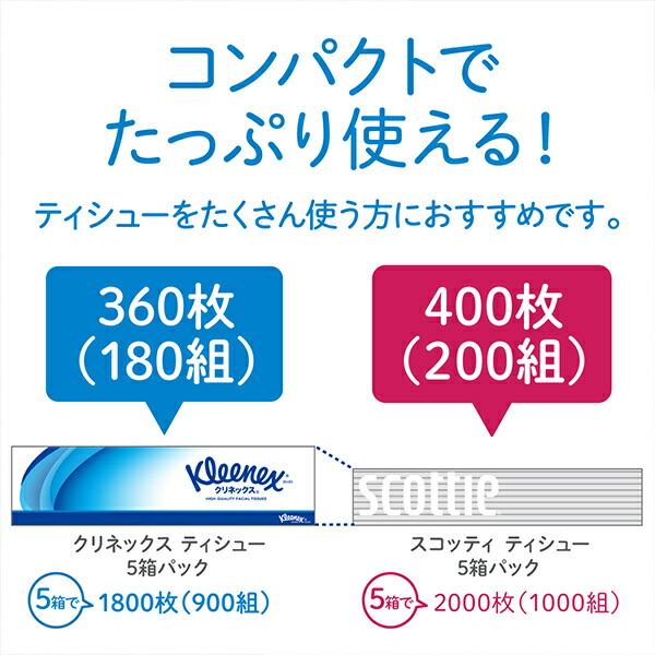 スコッティ ティッシュペーパー 200組 5箱×12パック(60箱) ティッシュ ボックスティッシュ 箱ティッシュ テッシュペーパー ティシュペーパー まとめ買い｜e-kurashi｜07