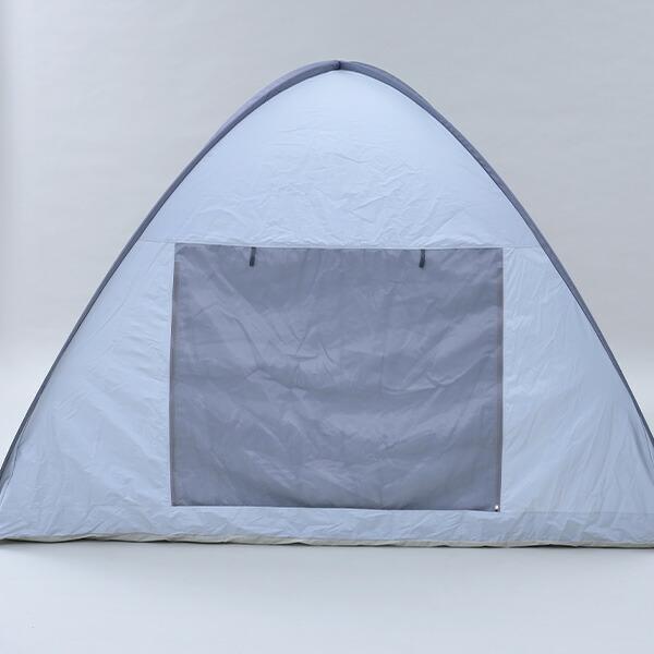 ワンタッチテント フルクローズ 遮光率99.99％以上 ブラックコーティング 白 ホワイト 4人BCOS-6UV(R)ポップアップテント テント サンシェード ベランピング