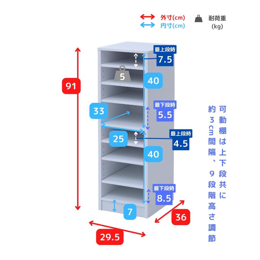 多段ラック 幅29.5 奥行36 高さ91cm 棚 シェルフ 収納ラック 多段ラック 幅29.5 奥行36 高さ91cm 棚 シェルフ 収納ラック
