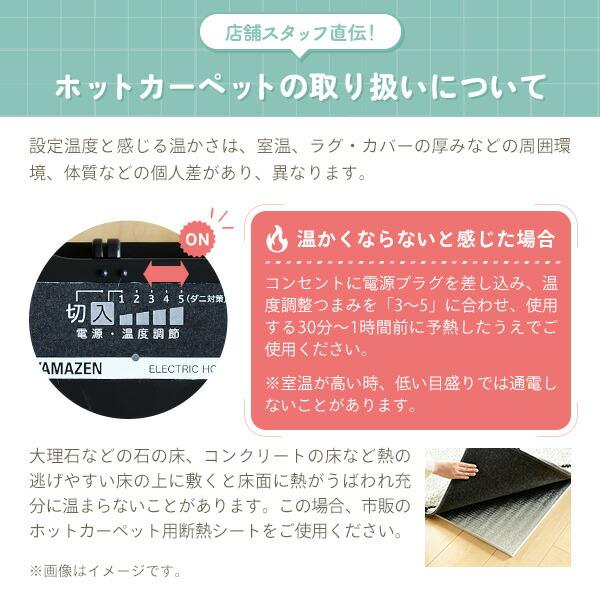 山善（YAMAZEN） ホットカーペット 2畳 小さく折りたためる ホット