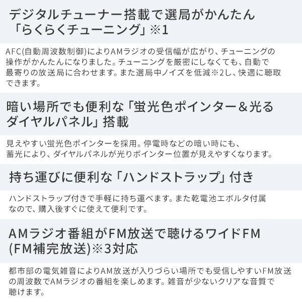 Panasonic（パナソニック） ラジオ ポケットラジオ FM/AM 2バンド