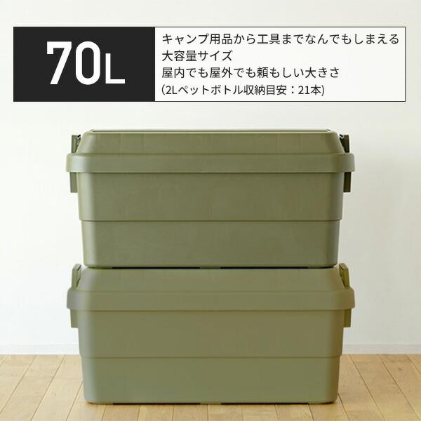 Industrial Design CARGO 収納ボックス オリーブ　椅子付 トランクカーゴ 座れる 収納ボックス 収納ケース コンテナボックス