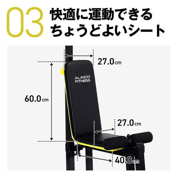 ALINCO マルチワークアウトジム トレーニングマシン 全身運動