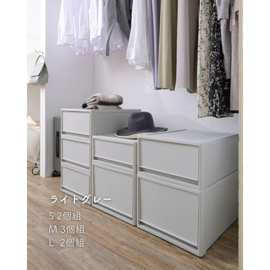 2個組 S 中が透けない 収納ケース 引き出し 奥行き53 収納ボックス 幅