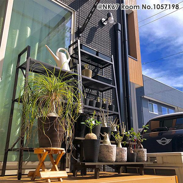 山善（YAMAZEN） ガーデンラック 屋外 4段 おしゃれ HBR-4/BBR-4