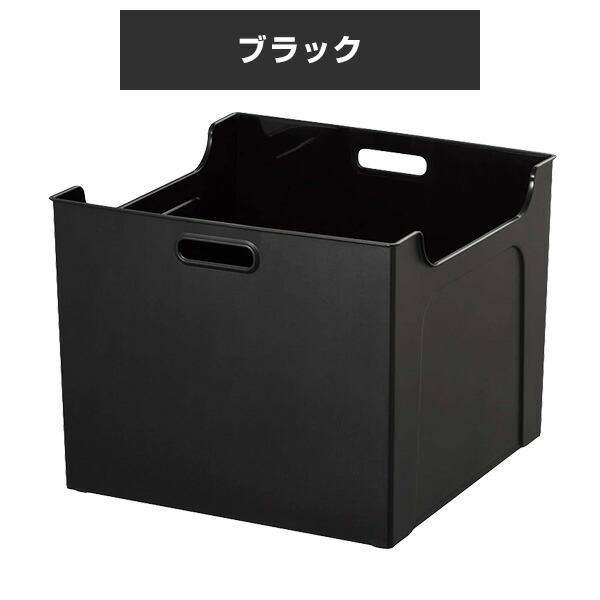 収納ケース 2個組 A4ファイルボックス  幅32.9 奥行32.9 高さ26.3 cm ソートボックス L 2個セット 収納ボックス モノトーン ホワイト ブラック クリア 白 黒｜e-kurashi｜13