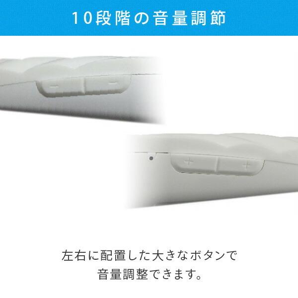 充電式 首掛け式集音器 ノイズキャンセリング機能付 KHB-102 ホワイト 集音機 集音器 イヤホン 音量調節 ノイズキャンセリングモード 充電式 軽い 運動 ケンコー｜e-kurashi｜06