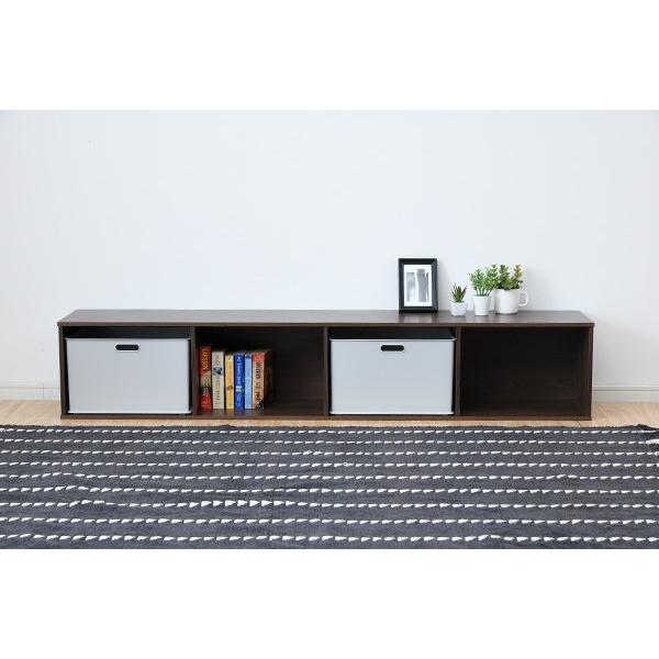 横向き カラーボックス 4列1段 Cswr 3016 Wl ウォルナット 木目 収納ボックス 横置き カラボ ラック 棚 収納ラック 本棚 ボックス収納 Box 山善 Yamazen くらしのeショップ 通販 Paypayモール