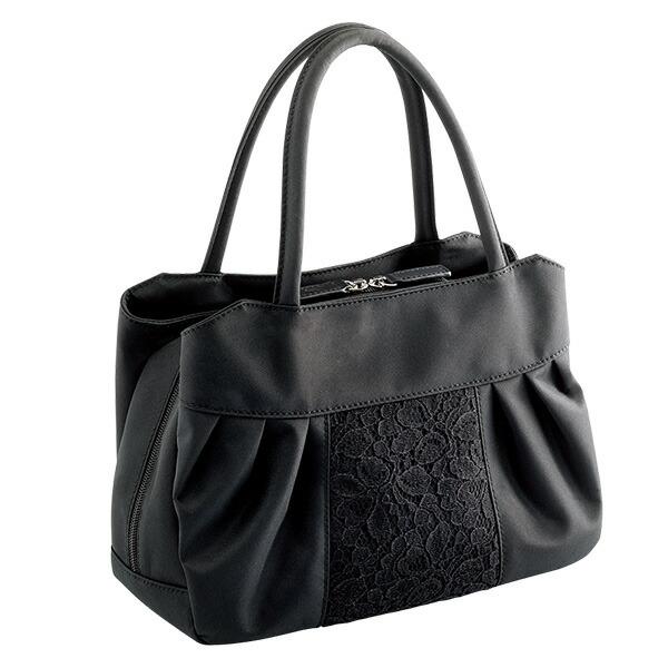 ちょっと大きめ フォーマルバッグ ブラックフォーマル ブラック 小物 バッグ 冠婚葬祭 結婚式 葬儀 葬式 法事 弔事 フォーマルバッグ 布製 サブバッグ 大きめ | メイダイ