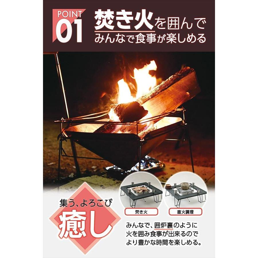 Campers Collection アウトドアテーブル 折りたたみ 焚き火 Campers Collection アウトドアテーブル 折りたたみ 焚き火