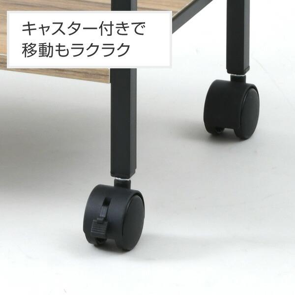 山善（YAMAZEN） 収納ラック キャスター付き 2段 ワゴン スリム 本棚