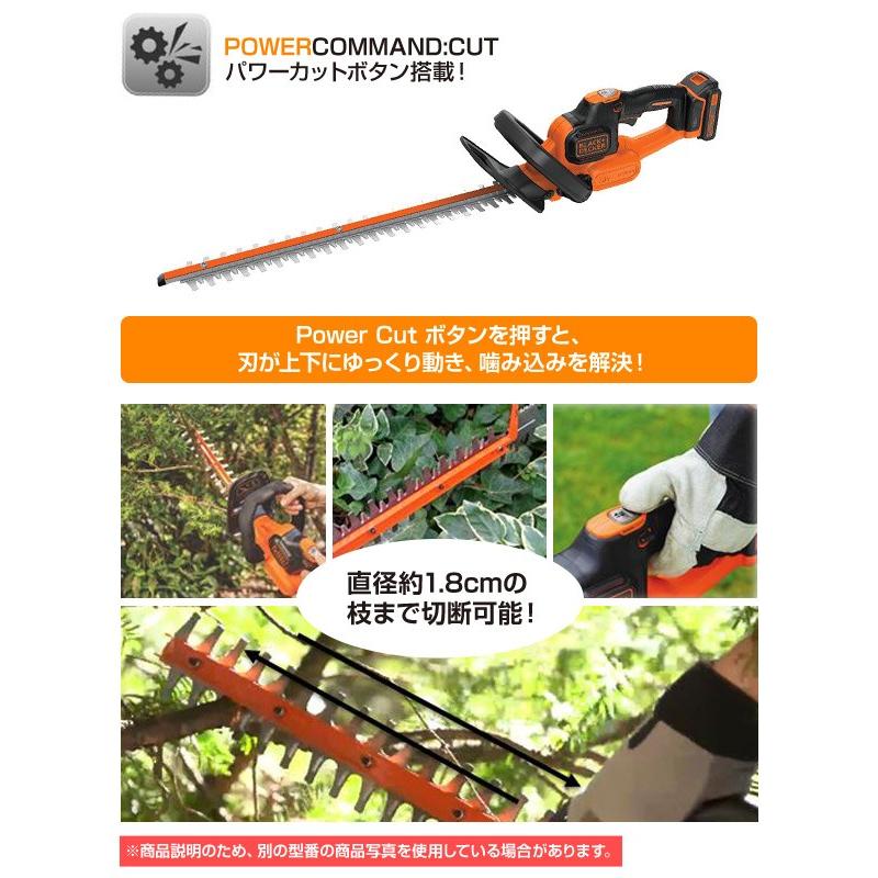 ブラック＆デッカー（BLACK & DECKER） ヘッジトリマー 電池付き 18V