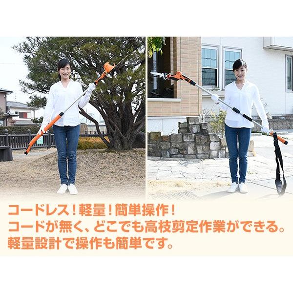 山善（YAMAZEN） 高枝切りバサミ ヘッジトリマー 8WAY ガーデン