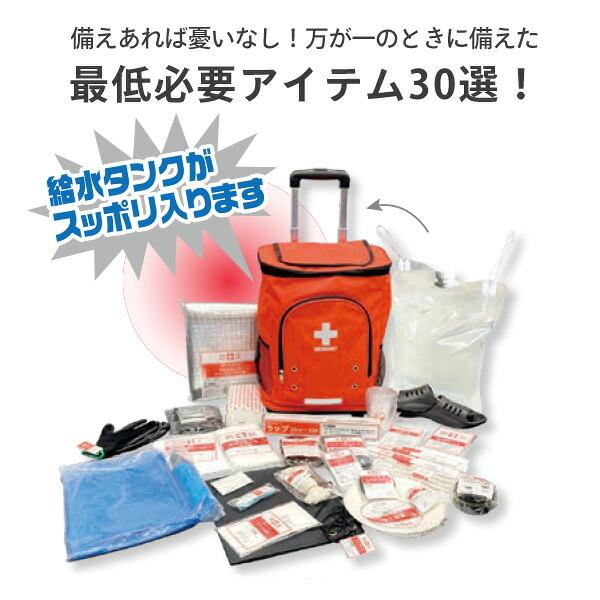山善（YAMAZEN） リュック＆キャリー型 防災バッグ30 防災グッズ 30点