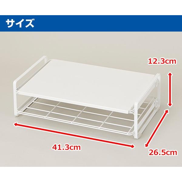 ベルカ(Belca) トースターラック レンジ上ラック TR-W キッチンラック すき間ラック スペースラック 収納ラック キッチン隙間収納 おしゃれ | 山善 | 02