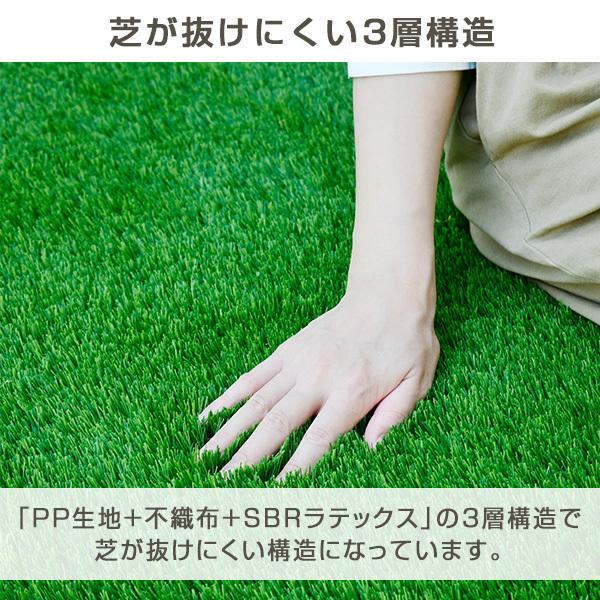山善（YAMAZEN） 人工芝 ロール 防炎機能付き 1×5m CC7L-FP4015(GR