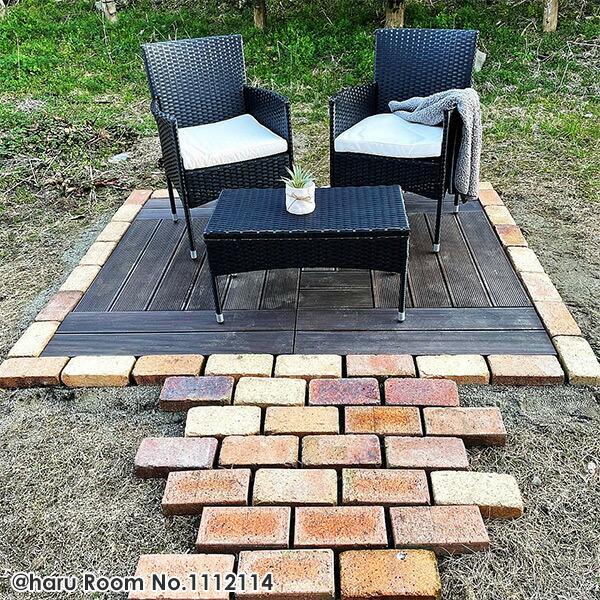 山善 ウッドデッキ ガーデンファニチャー グランドデッキパネル 人工木