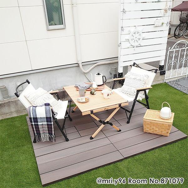 山善（YAMAZEN） ウッドデッキ ガーデンファニチャー グランドデッキ