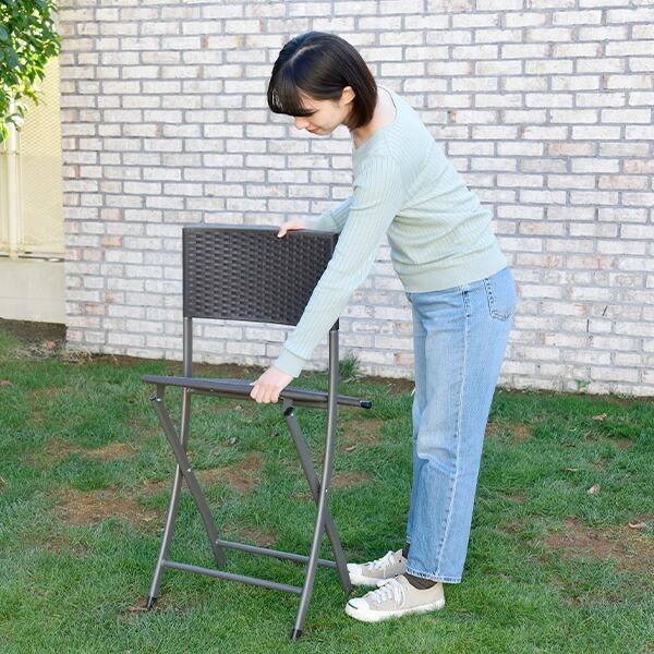 山善（YAMAZEN） ガーデンファニチャー ガーデンテーブルセット