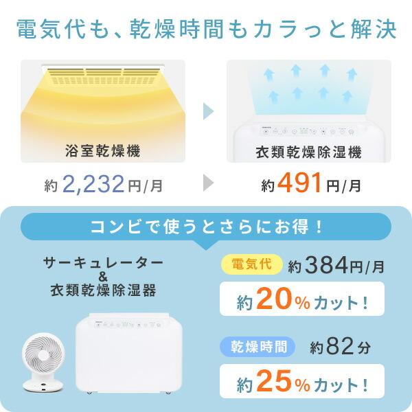 除湿機 衣類乾燥 コンプレッサー式 衣類乾燥除湿機 小型 山善 除湿器 上下左右オートルーバー 10L/日 25畳 EDC-G100(W) 除湿乾燥機 パワフル除湿｜e-kurashi｜06