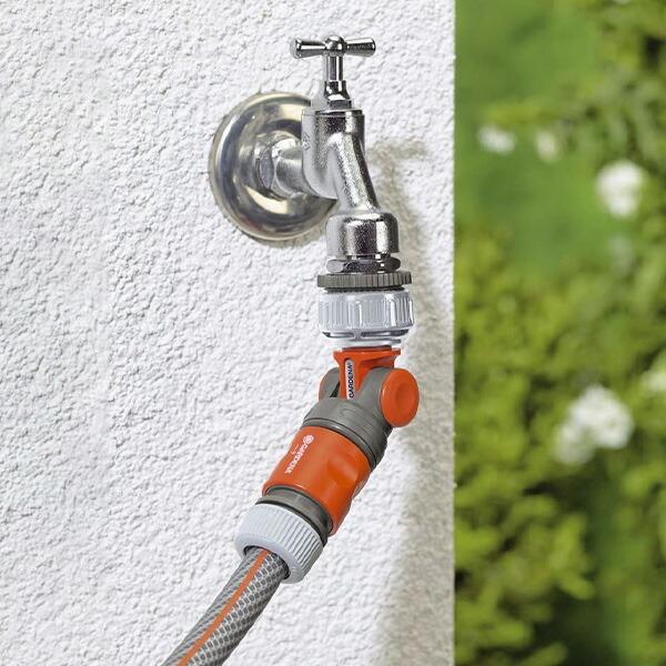 GARDENA 蛇口ホース口ネジ式コネクター 角度調整可 33.3 mm(G 1